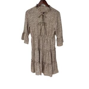 Leopard Print Tiered Dress